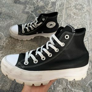 Leather All star Converse